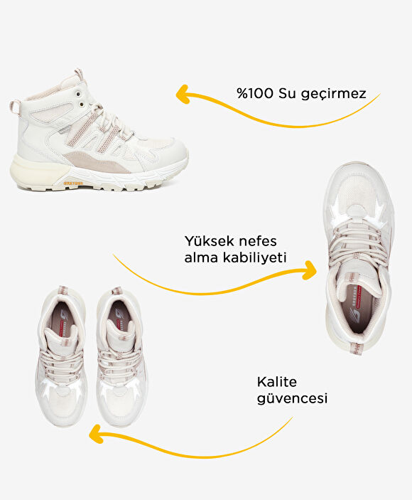 Kadın Kirli Beyaz Su Geçirmez Outdoor Bot