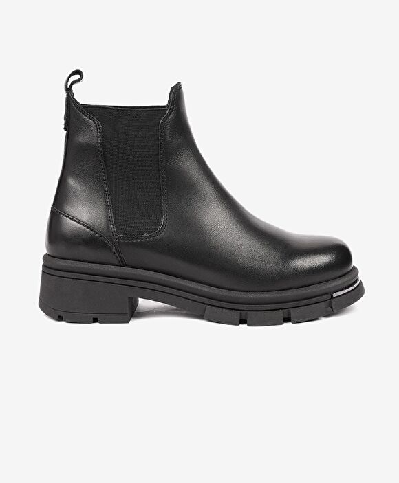 Kadın Siyah Hakiki Deri Chealse Bot