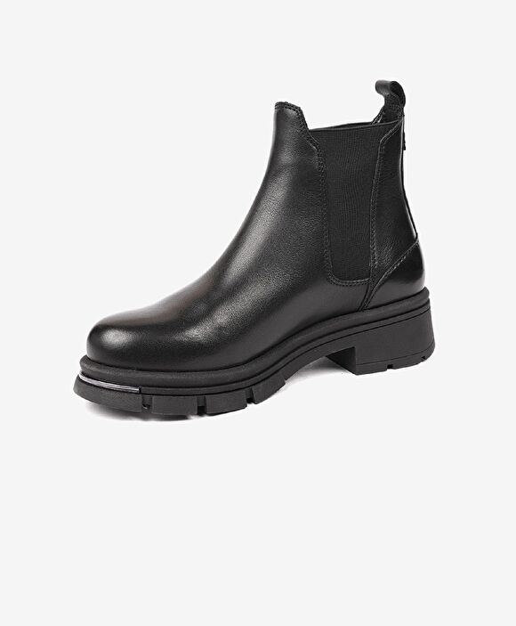 Kadın Siyah Hakiki Deri Chealse Bot