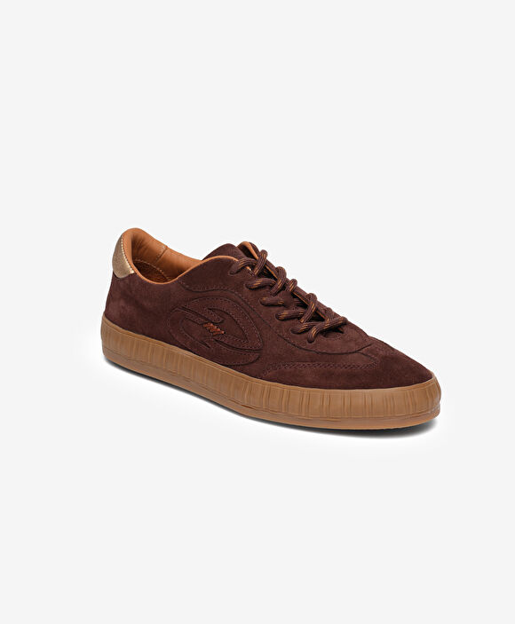 Kadın Kahverengi Hakiki Deri Sneaker Ayakkabı