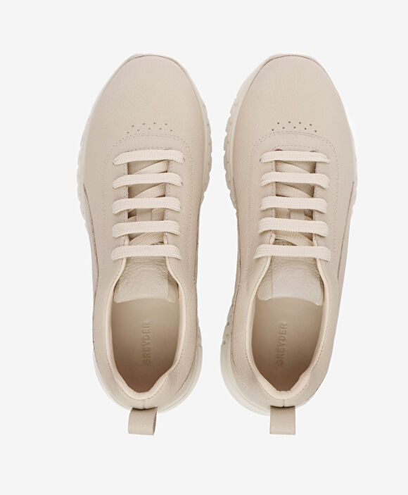 Kadın Ekru Hakiki Deri Ayakkabı