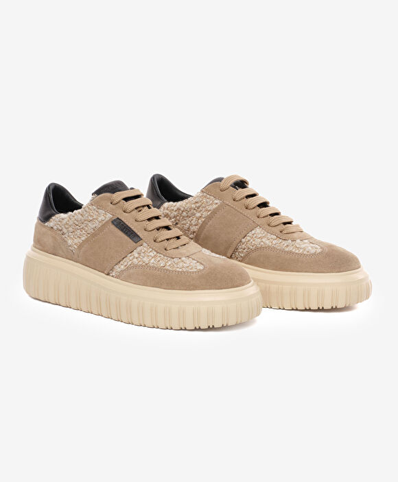 Kadın Vizon Hakiki Deri Sneaker Ayakkabı