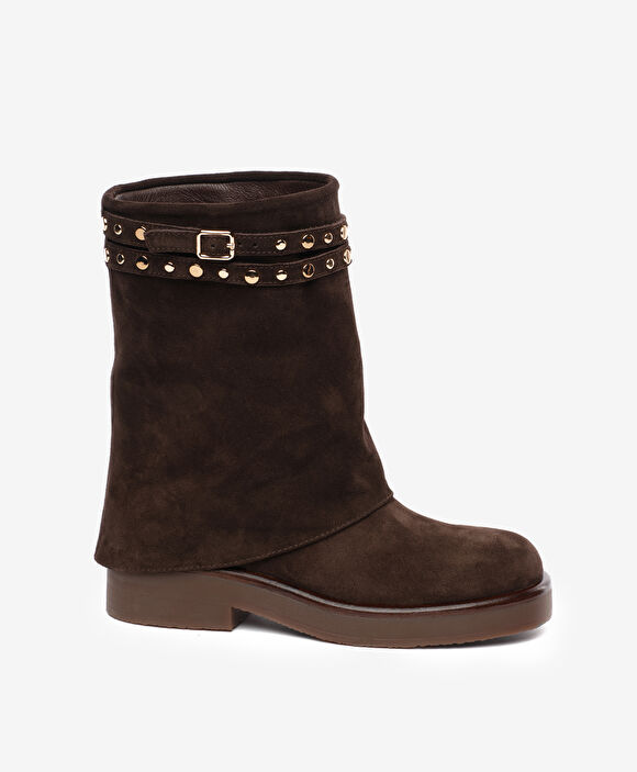 Kadın Kahverengi Hakiki Deri Bot