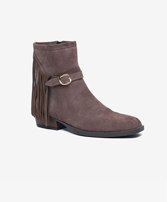 Kadın Vizon Hakiki Deri Bot