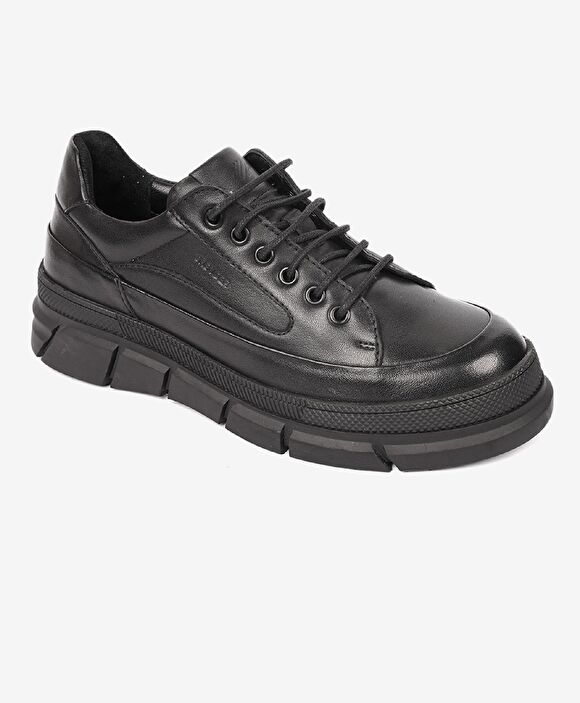 Kadın Siyah Hakiki Deri Ayakkabı