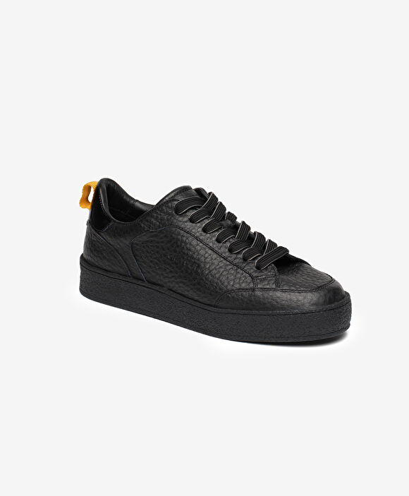 Kadın Siyah Hakiki Deri Sneaker Ayakkabı