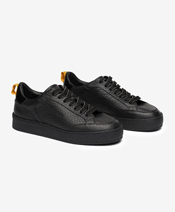 Kadın Siyah Hakiki Deri Sneaker Ayakkabı