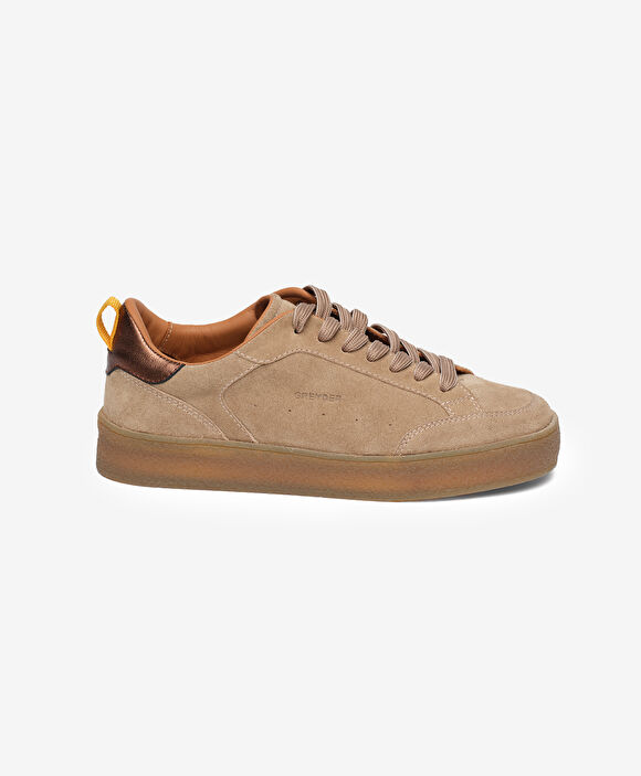 Kadın Vizon Hakiki Deri Sneaker Ayakkabı