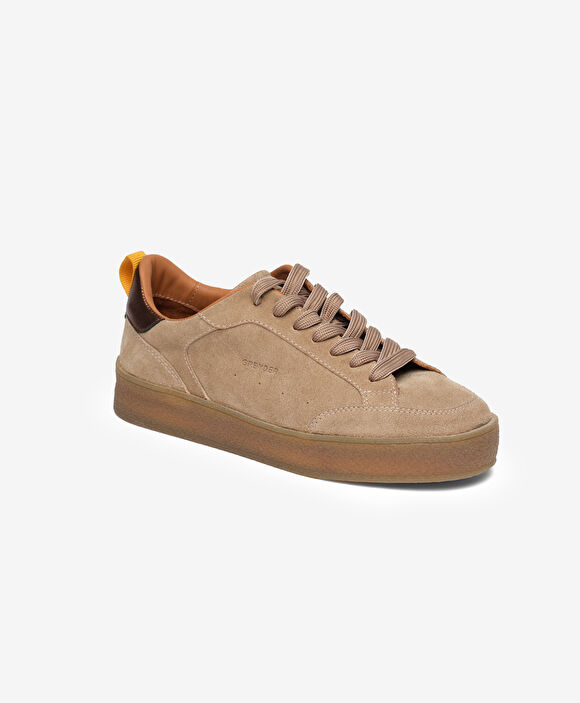 Kadın Vizon Hakiki Deri Sneaker Ayakkabı