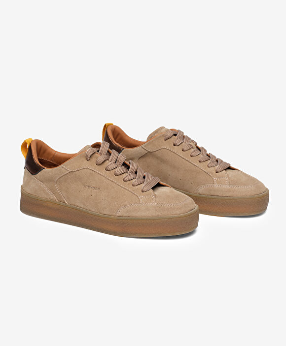 Kadın Vizon Hakiki Deri Sneaker Ayakkabı