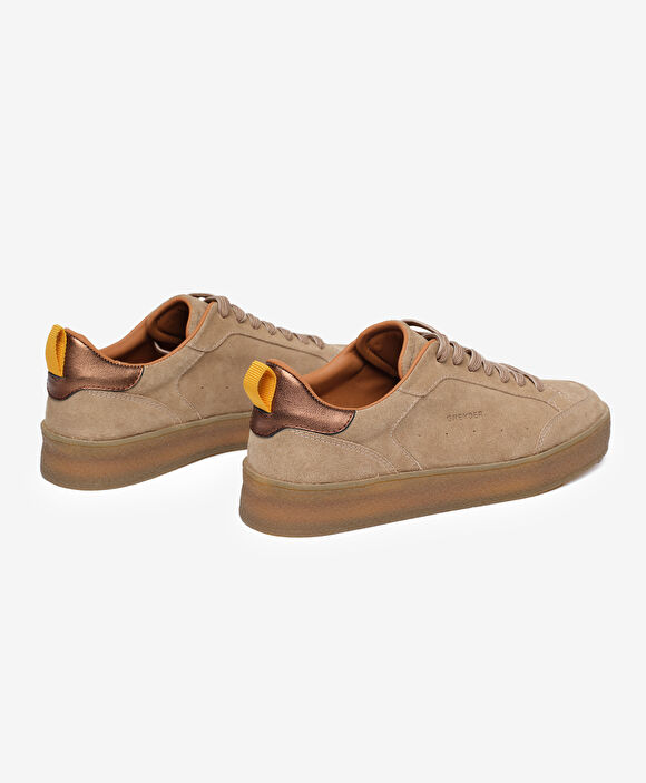 Kadın Vizon Hakiki Deri Sneaker Ayakkabı