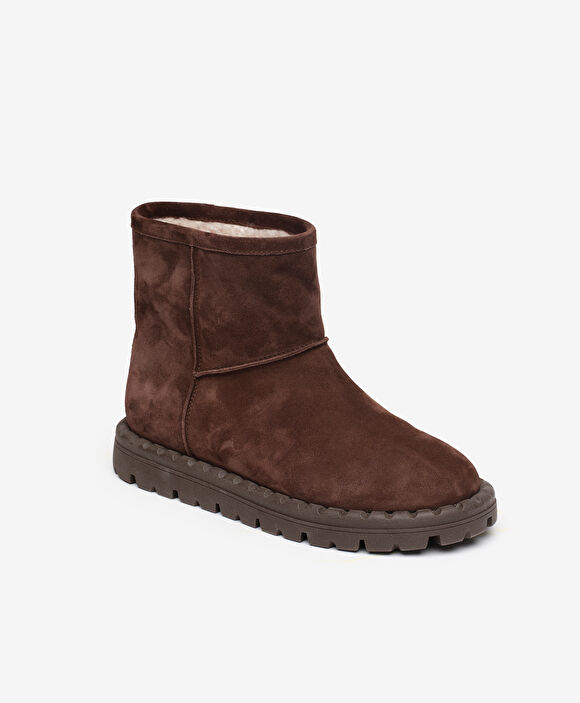 Kadın Kahverengi Hakiki Deri Bot