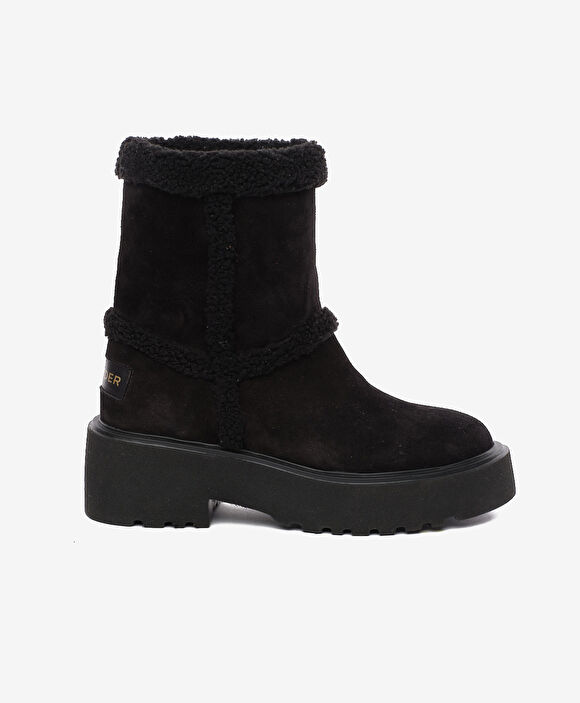 Kadın Siyah Hakiki Deri Bot