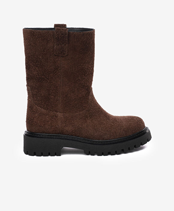 Kadın Kahverengi Süet Hakiki Deri Bot