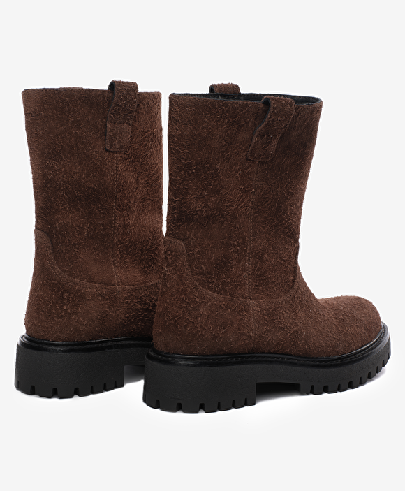 Kadın Kahverengi Süet Hakiki Deri Bot