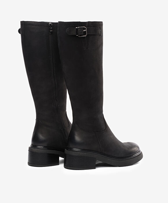 Kadın Siyah Hakiki Deri Çizme