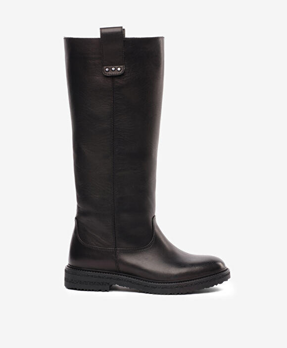 Kadın Siyah Hakiki Deri Çizme