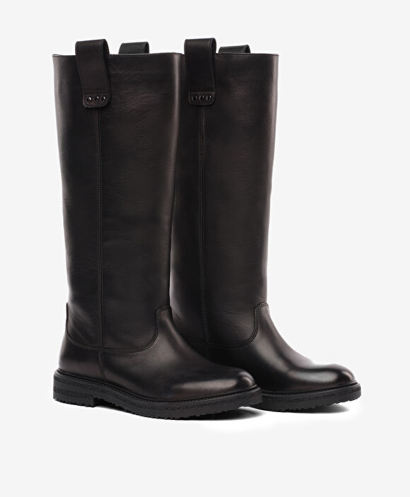 Kadın Siyah Hakiki Deri Çizme