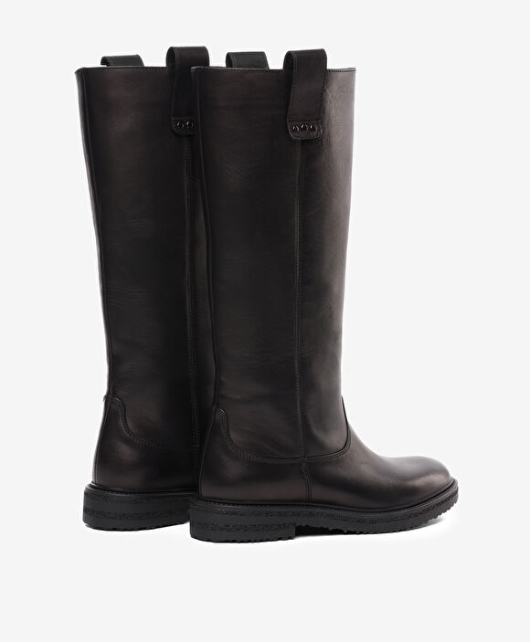 Kadın Siyah Hakiki Deri Çizme