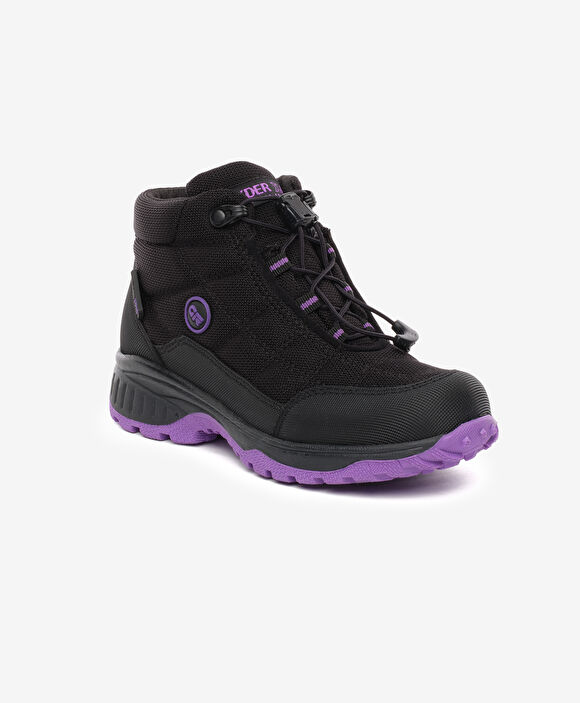 Erkek Çocuk Siyah Mor Su Geçirmez Outdoor Bot