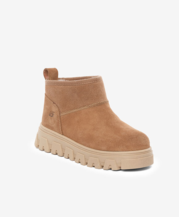 Kız Çocuk Taba Hakiki Deri Bot