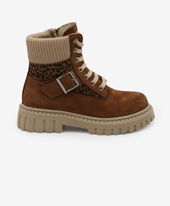 Kız Çocuk Taba Hakiki Deri Military Bot