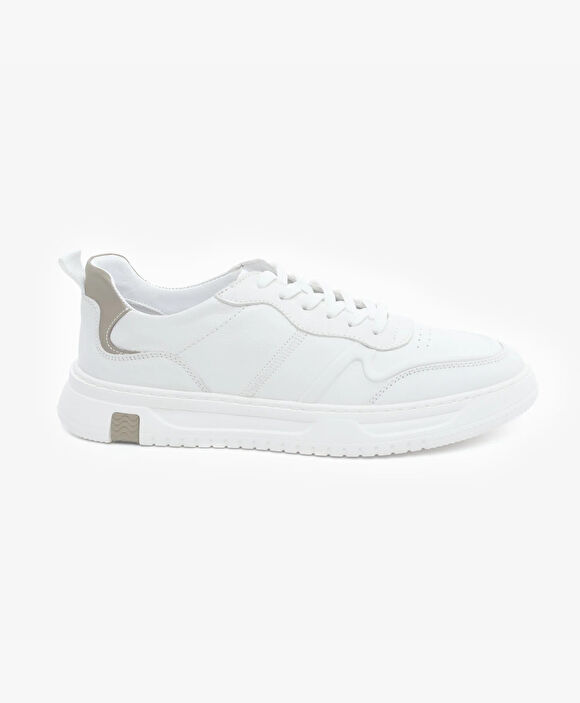 Erkek Beyaz Hakiki Sneaker Ayakkabı