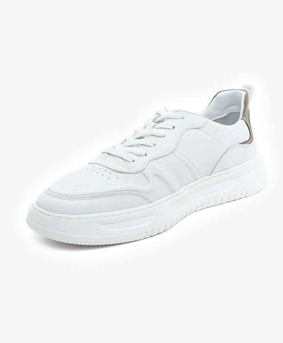 Erkek Beyaz Hakiki Sneaker Ayakkabı