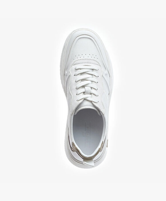 Erkek Beyaz Hakiki Sneaker Ayakkabı