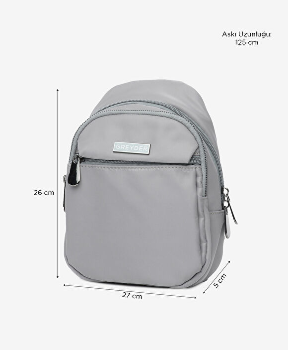 Kadın Açık Gri Sırt Çantası