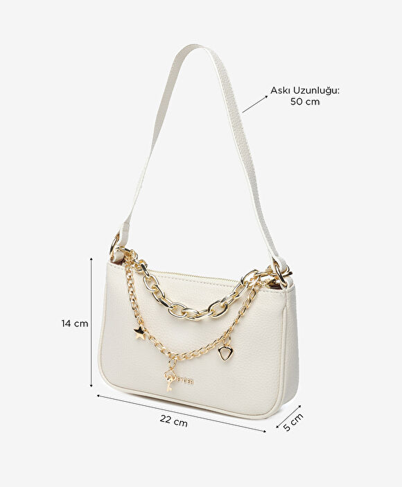 Kadın Ekru Omuz Çantası