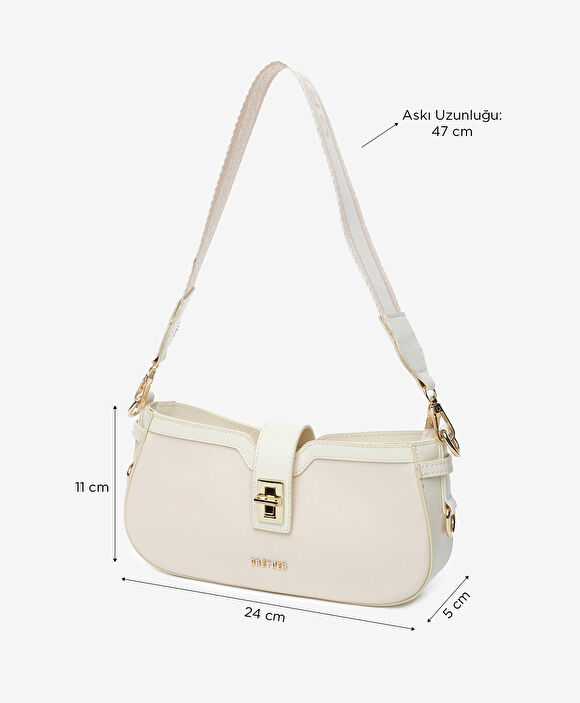 Kadın Ekru Omuz Çantası