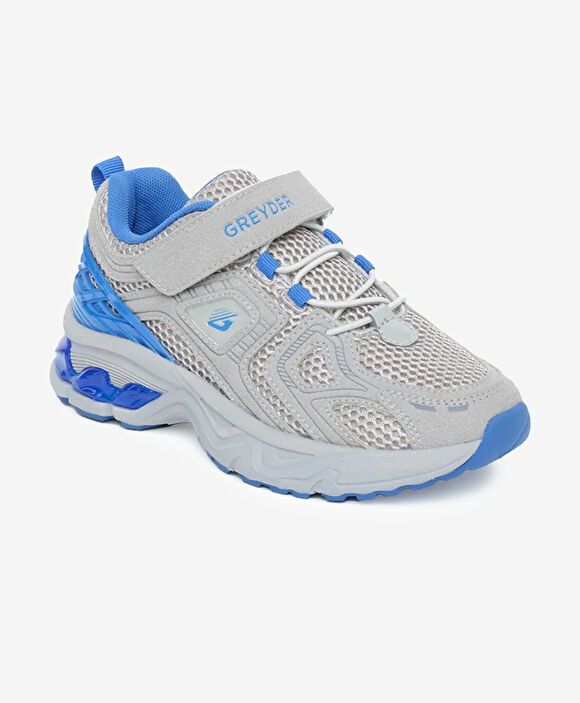 Erkek Çocuk Gri Mavi Spor Ayakkabı
