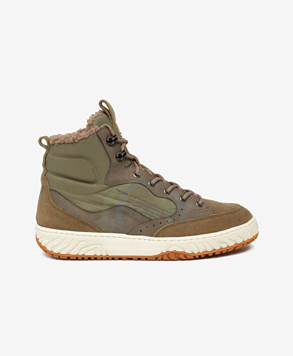 Erkek Kamuflaj Hakiki Deri Sneaker Bot