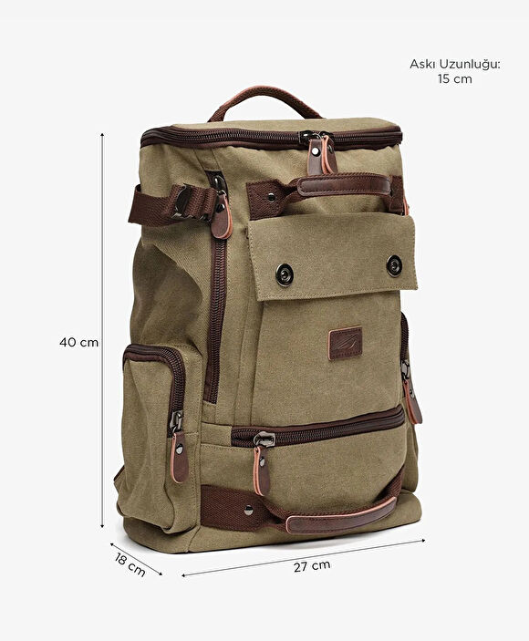 Erkek Yeşil Sırt Çantası