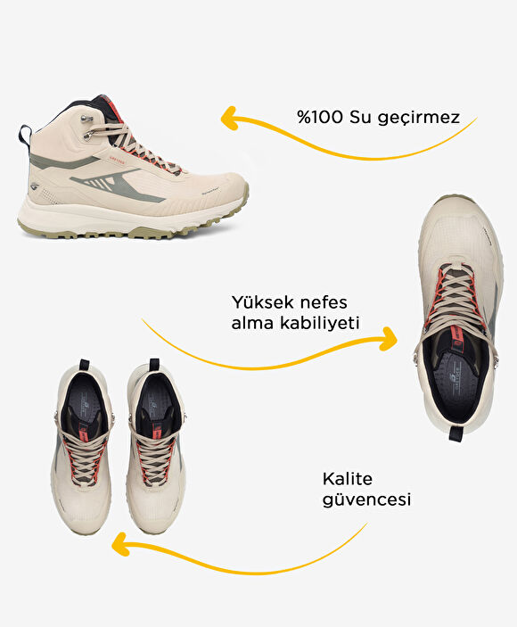 Erkek Bej Su Geçirmez Outdoor Bot