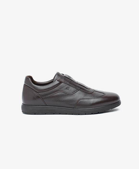 Erkek Kahverengi Hakiki Deri Klasik Ayakkabı