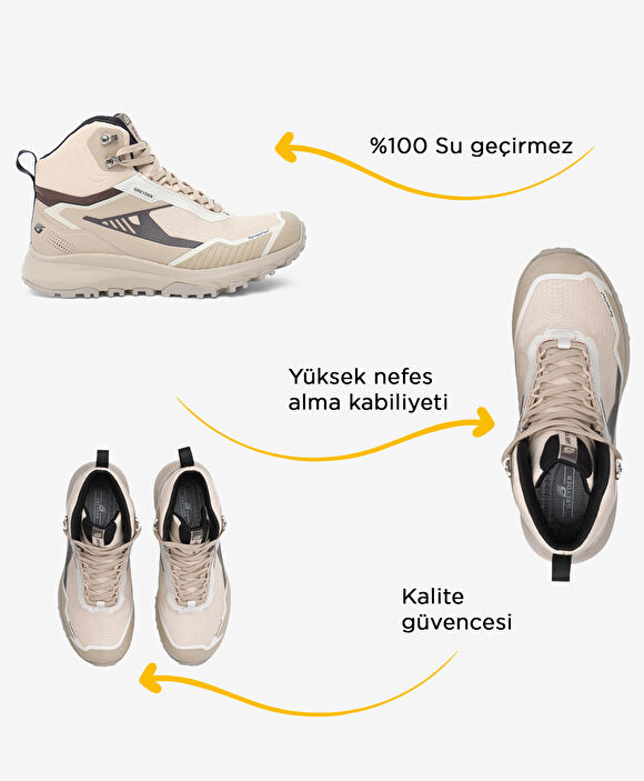 Kadın Bej Su Geçirmez Outdoor Bot