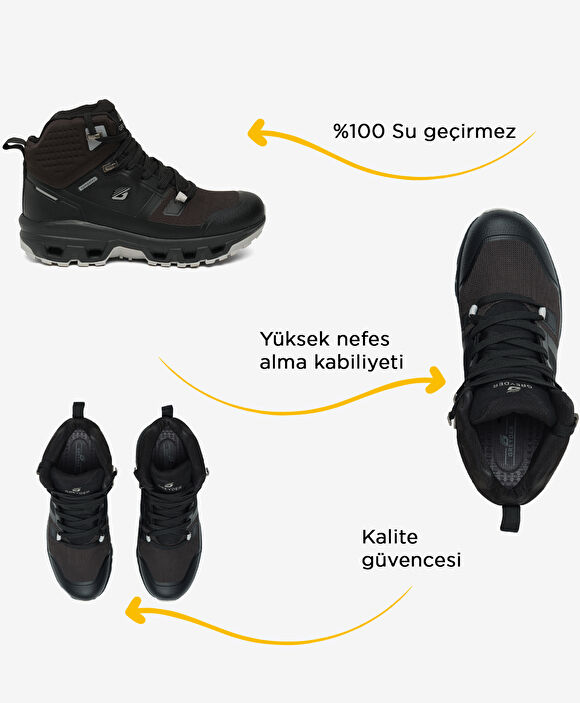 Kadın Siyah Su Geçirmez Outdoor Bot