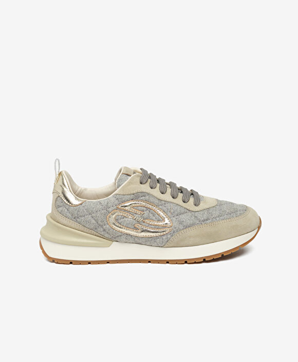 Kadın Bej Hakiki Deri Spor Ayakkabı