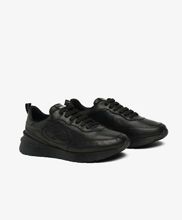 Kadın Siyah Hakiki Deri Spor Ayakkabı