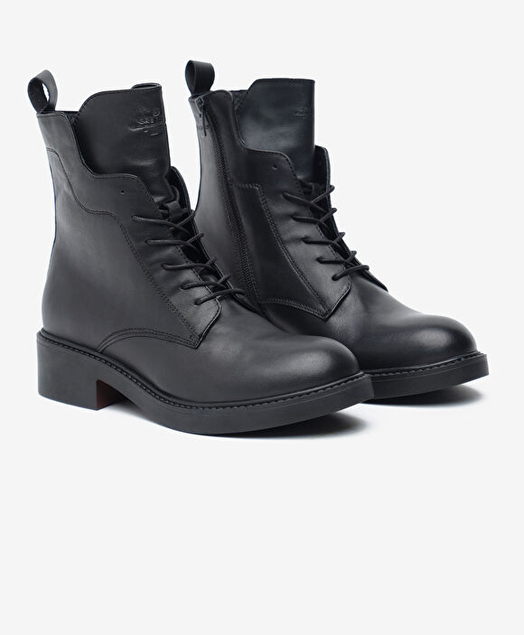 Kadın Siyah Hakiki Deri Bot