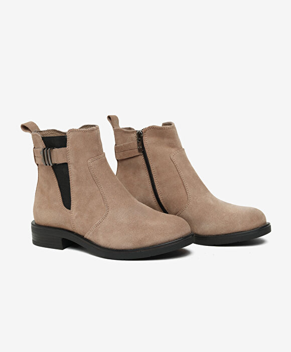 Kadın Vizon Hakiki Deri Bot