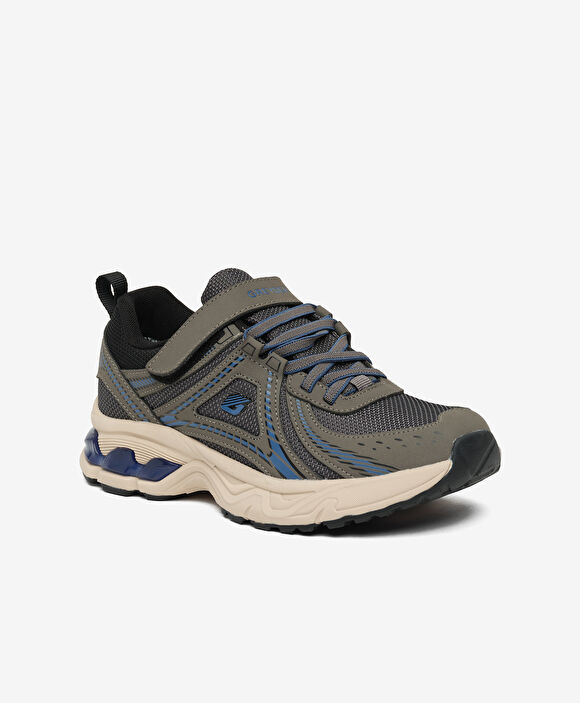 Çocuk Gri Saks Su Geçirmez Hakiki Deri Spor Ayakkabı