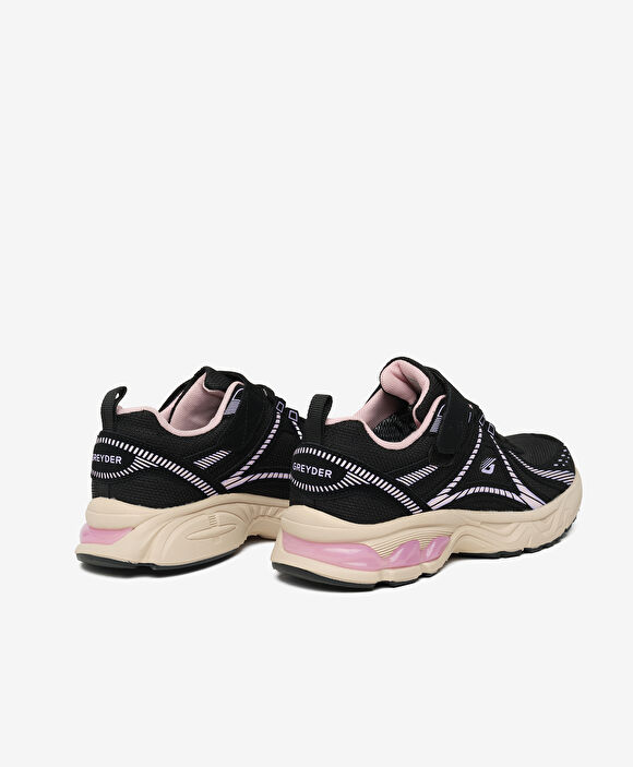 Çocuk Siyah Lila Su Geçirmez Hakiki Deri Spor Ayakkabı