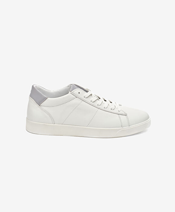 Erkek Beyaz Hakiki Deri Sneaker Ayakkabı