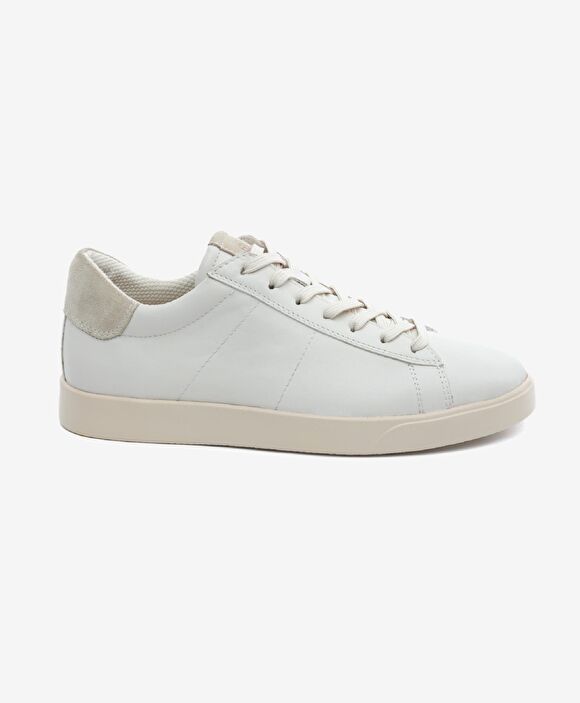 Erkek Kirli Beyaz Hakiki Deri Sneaker Ayakkabı
