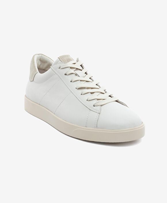 Erkek Kirli Beyaz Hakiki Deri Sneaker Ayakkabı