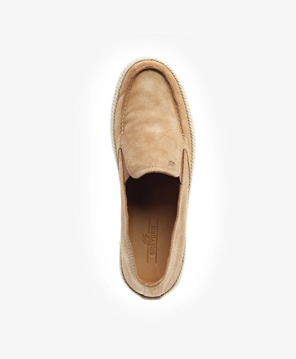 Erkek Tarçın Hakiki Deri Loafer Ayakkabı