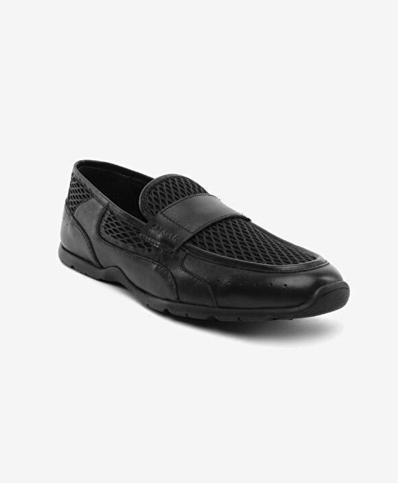 Erkek Siyah Hakiki Deri Loafer Ayakkabı